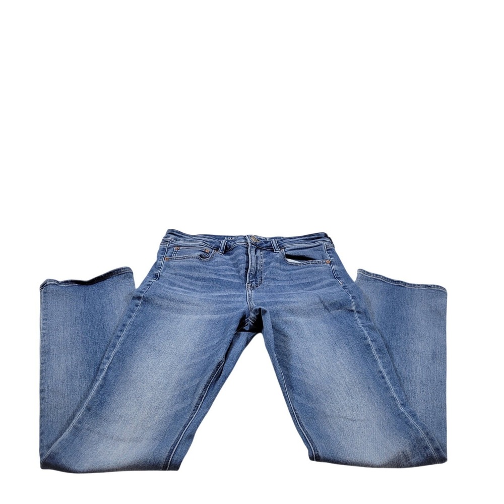 American Eagle The Stacked Jeans Women size 12 32 inch inseam Excellent Stretch
